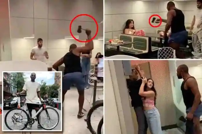Watch As Man Goes On Ax Rampage in McDonalds ‘After Being Rejected By Woman’