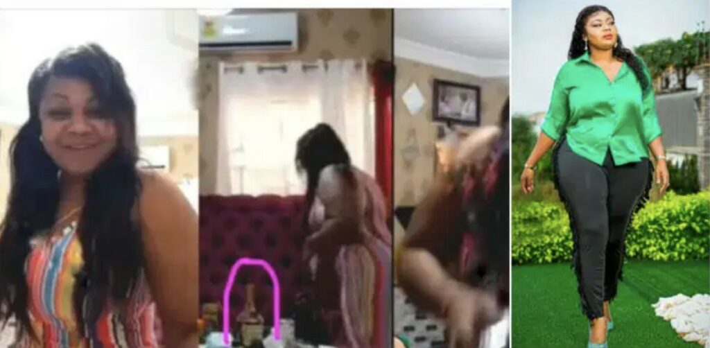 Watch|| Alcohol spotted on table of Ghanaian gospel singer, Empress Gifty during her live praise and worship