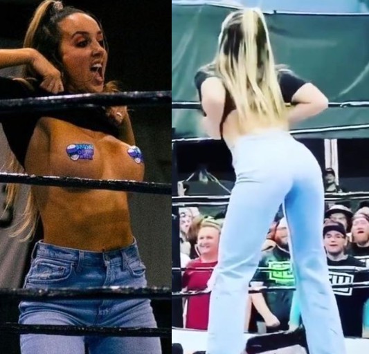Ex-WWE wrestler flashes boobs to distract her husband's opponent during  fight - Face of Malawi