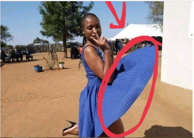 Check out why this lady dress caused stir on social media