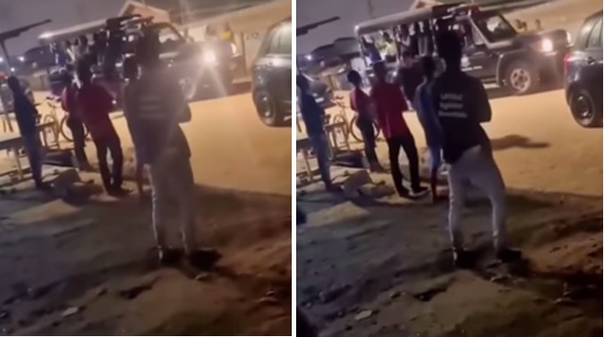 Watch|| Moment young Nigerian man jumped down from police van and ran faster than The Flash