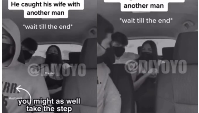 Watch Dramatic Moment As Man Working As Uber Driver Picks Up His Wife, Side Boyfriend