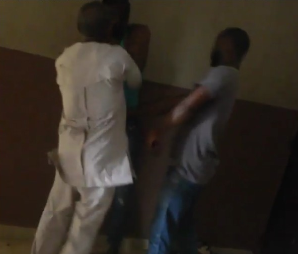 Watch As Angry Dad Beats Up Abusive Boyfriend Of Her Daughter