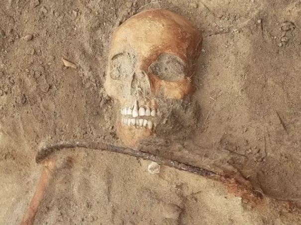 Skeleton of female ‘vampire’ unearthed in Polish cemetery