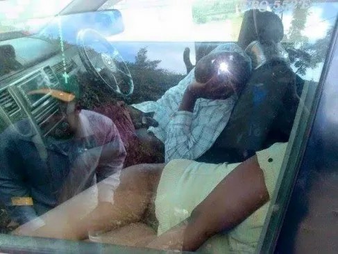 Shameless Zambian Couple Caught Unaware After A Bonking Session
