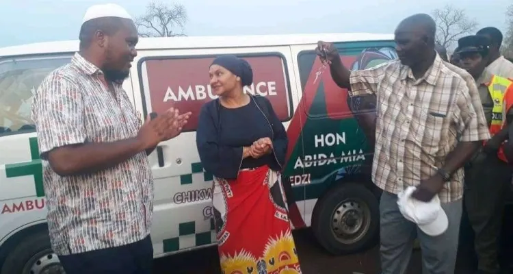 ABIDA MIA BUYS AN AMBULANCE FOR HER CONSTITUENCY
