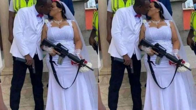 Do or Die – Couples Spotted With Guns During Wedding Photo Shoot (See)