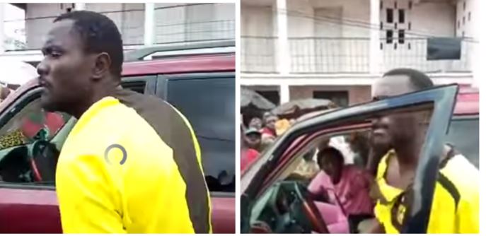 Drama as man catches his wife with popular Cameroonian singer (video)
