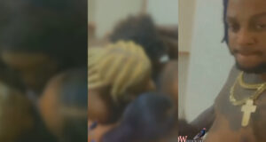 Married female banker captured on camera being ‘eaten’ by customer in her office (photos)