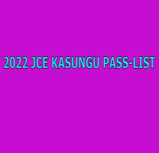 2022 JCE KASUNGU PASS-LIST