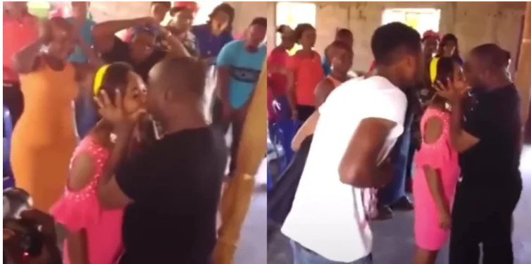Watch As Pastor K!!sses A Young Woman In Front Of Her Husband & Congregation