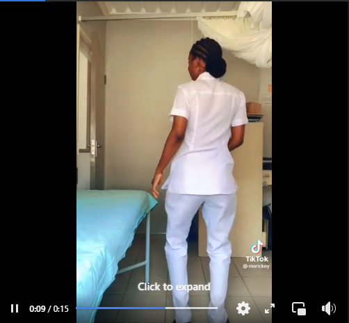 Zambian nurse filmed doing an erotic dance while in uniform