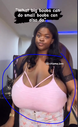 Lady With Big B00bs Storms The Internet Doing What Small B00bs Can