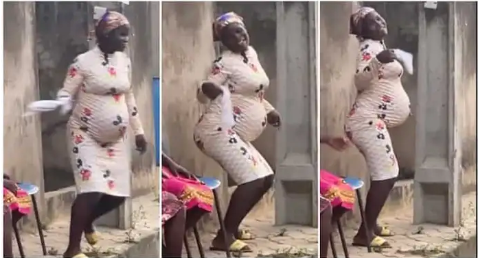 Video Of A Heavily Pregnant Woman Dancing Strongly On The Street Goes Viral (Watch)