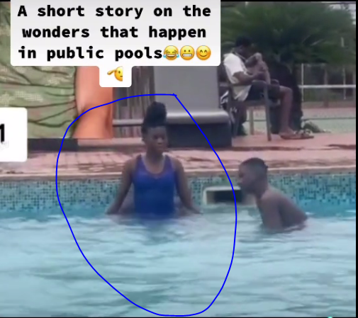 Young Lady Caught On Camera Being Chewed In A Swimming Pool (Watch Video)