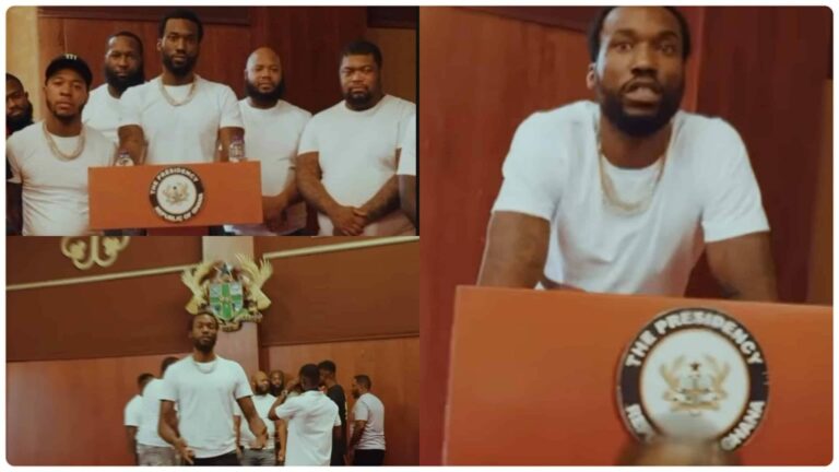Ghanaians Outraged After Meek Mill Films Music Video at State House