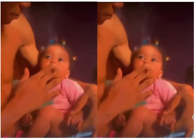 Video of a Young Man Giving His Little Daughter Marijuana to Smoke Goes Viral Online (Watch Video)