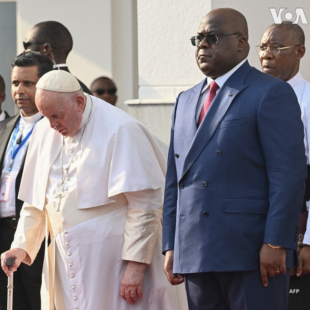 Pope Francis is in DRC