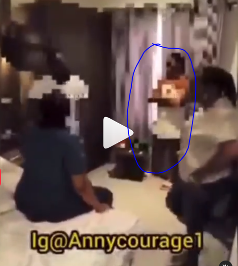 Lady borrows money to send boyfriend abroad, catches him cheating with her bestie friend on his return (Watch Video)