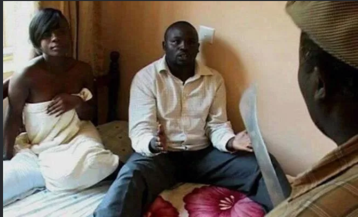 Zimbabwena man catches wife “Doing It” with neighbor in his room