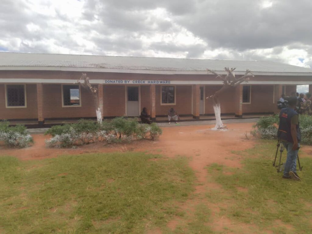Creck Hardware donates a classroom block worth K27.9 million in Dedza