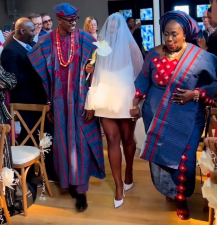 Pastor’s Daughter Goes Viral With Her Mini-Wedding Dress In Church (See Photos)