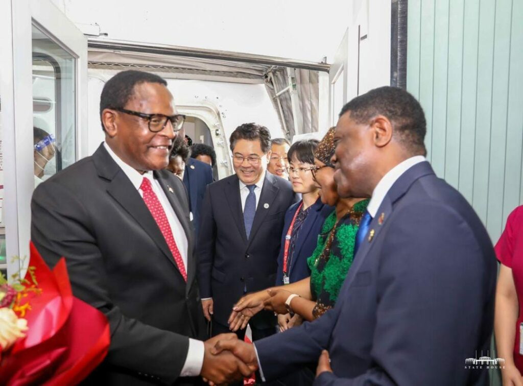 Chakwera arrives in China