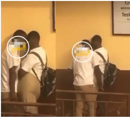 Watch What These Two Students Were Caught Doing It In Broad Daylight Right After School Hours (Watch Video)