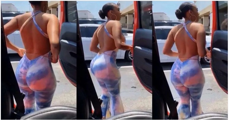 Don’t let your Boyfriend Watch this Video – Lady Causes commotion with her Dress (Watch Video)