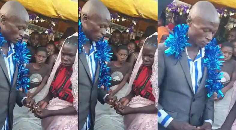 Drama at Wedding as Ring Refuses to Enter Man’s Finger, Video Goes Viral 