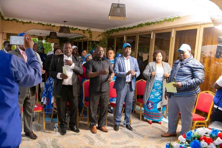DPP MPs meeting Mutharika at PAGE house