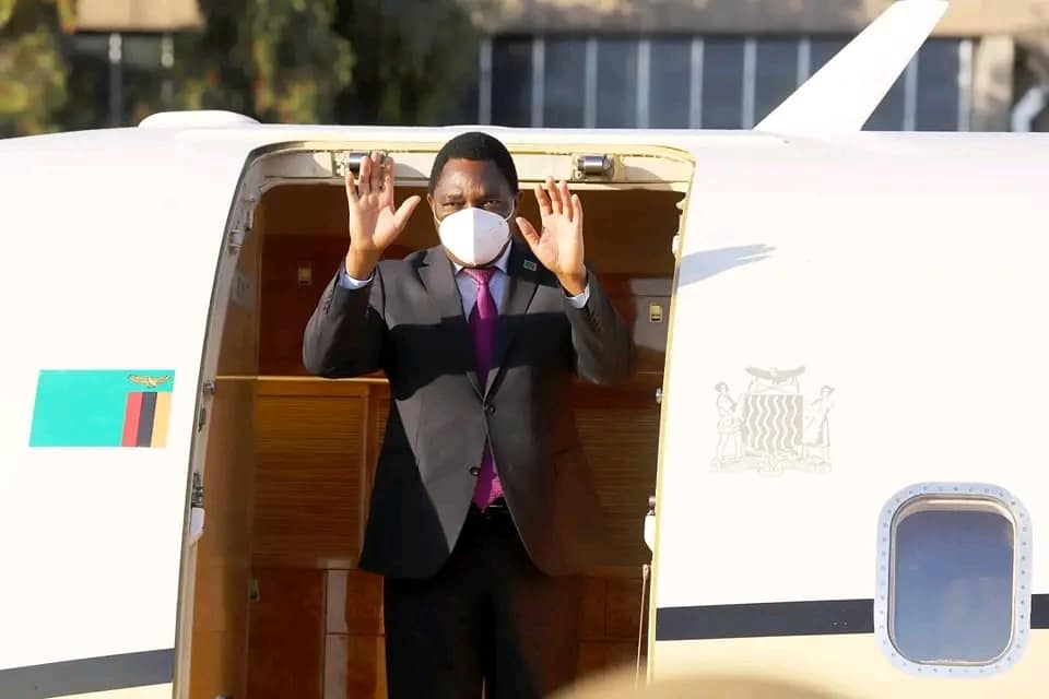 Zambia President Hakainde Hichilema off to Ghana (see photos)