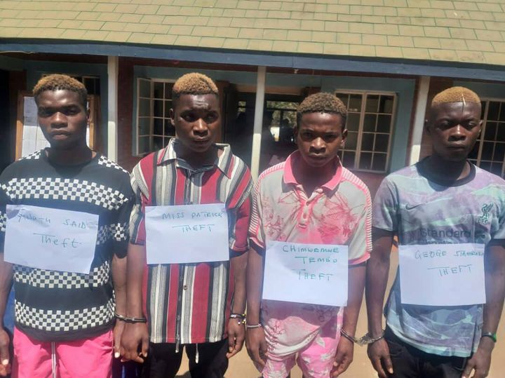 Police Arrest 4 Hair Dyed Men In Lilongwe