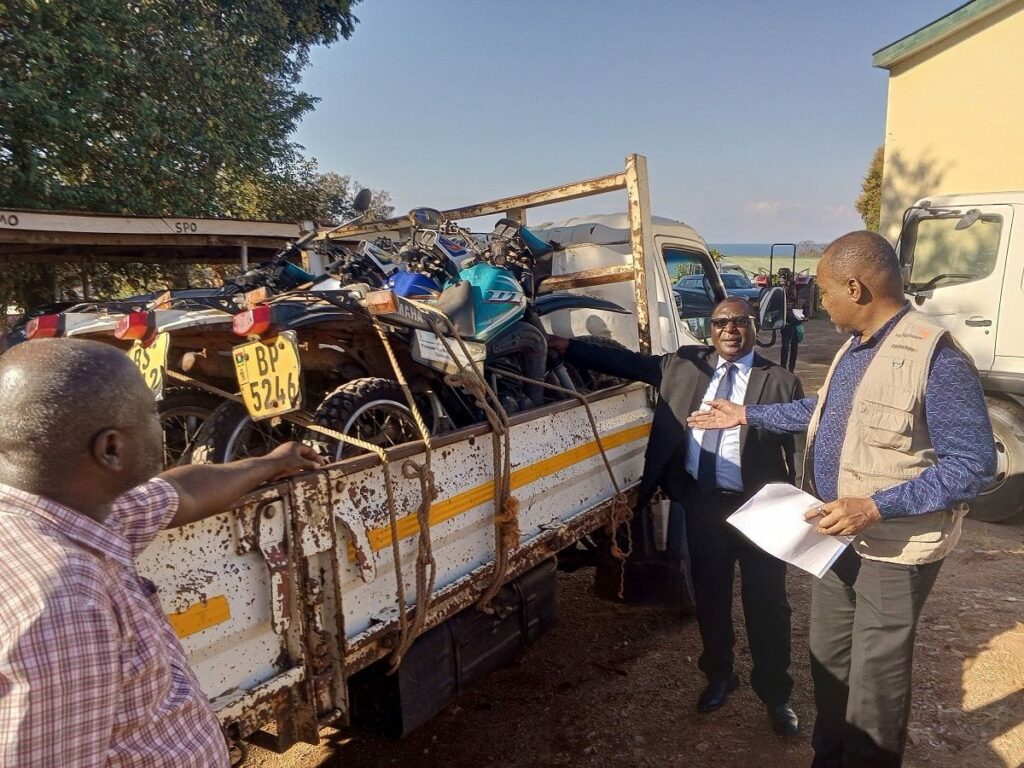 WVM donates six motorcycles to council