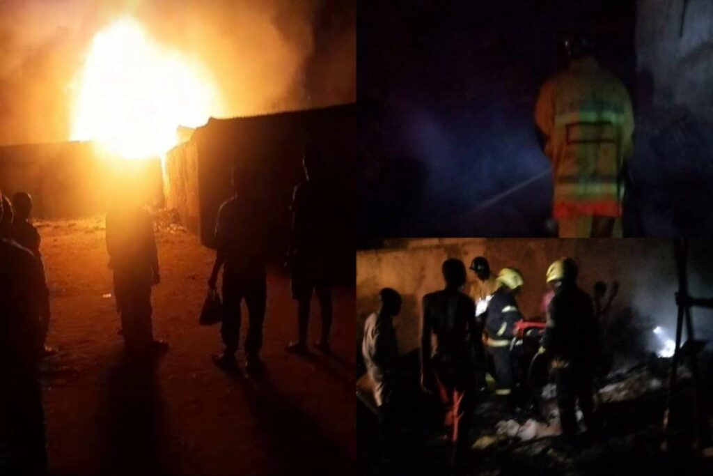 Fire Engulfs Yola Town Main Market In Nigeria