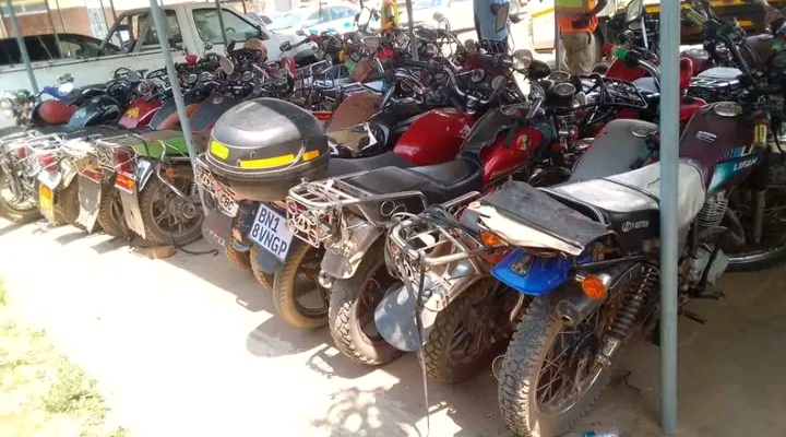 DRTSS Impounds 38 Motorcycles In Mzuzu