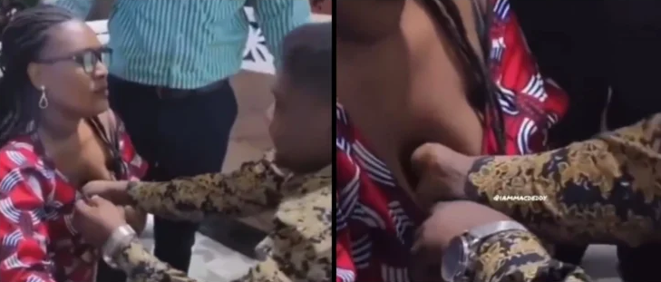 Is This World Going To An End? See What This Man Of God Was Caught Doing While Delivering A Woman (Watch Video)