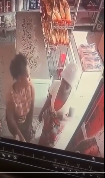 CCTV captures moment group of women stealing from a shop in Zambia (Watch Video)