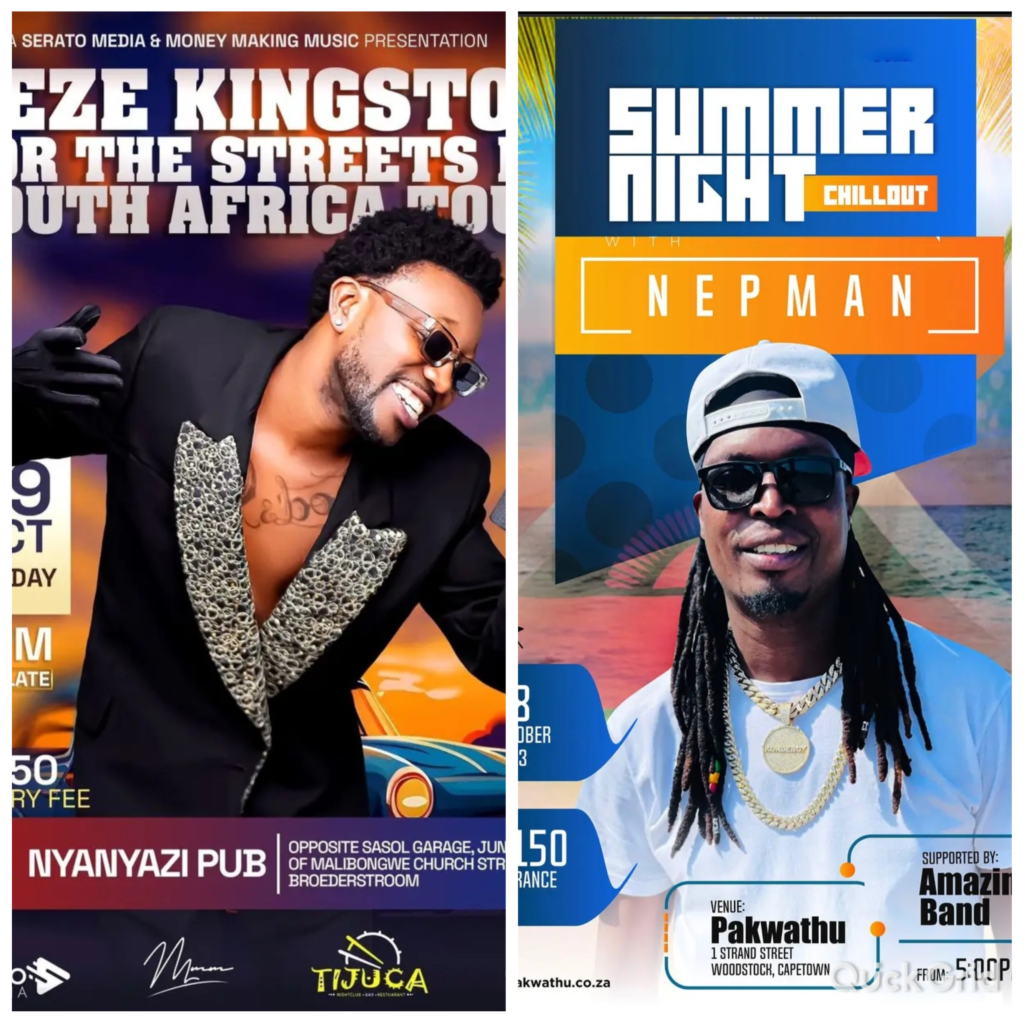 Nepman and Zeze to perform in South Africa