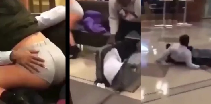 See what a man did to a guy he caught with his girl (Watch Video)