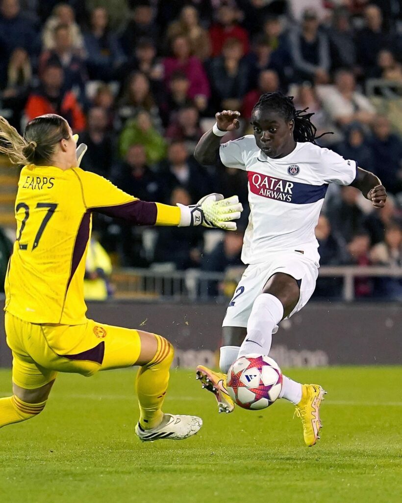 TABITHA CHAWINGA SCORES ON HER CHAMPIONS LEAGUE DEBUT