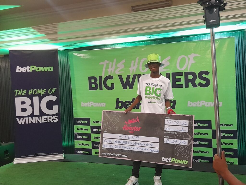 Lilongwe based man wins MK174.2 million in Betpawa Aviator payout