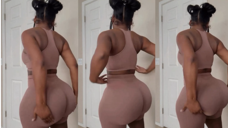 “People think I am 21 years old”- a 19 year old lady shakes her natural gift for her admirers (Watch Video)
