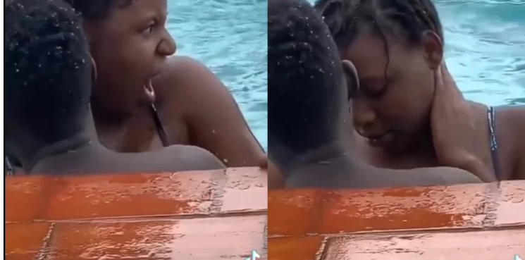 Students caught DOING IT inside a public pool (Watch Video)