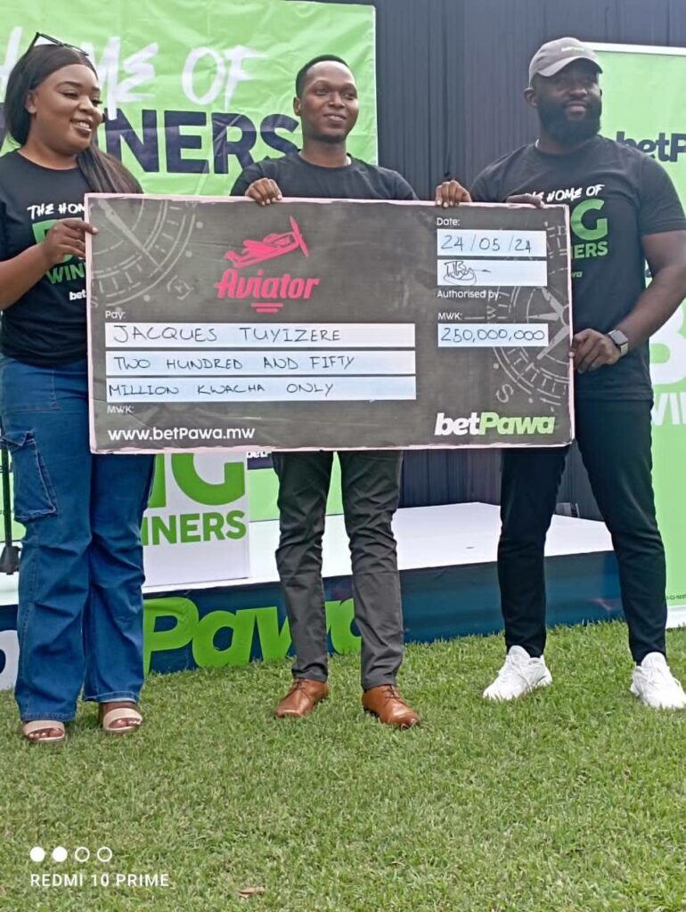 Rwandan man wins MK250 million with BetPawa