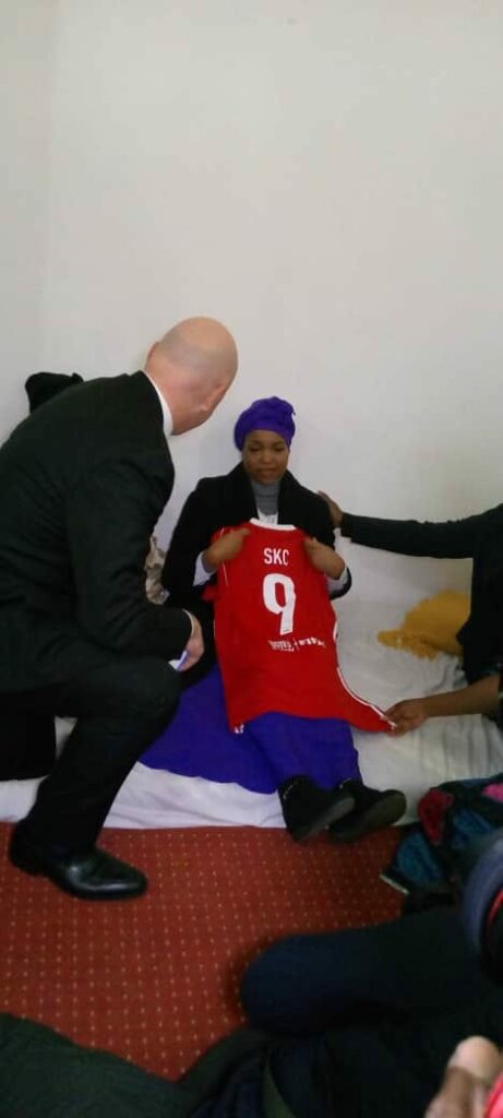 FIFA President Gianni Infantino condoles Mary Mary Chilima