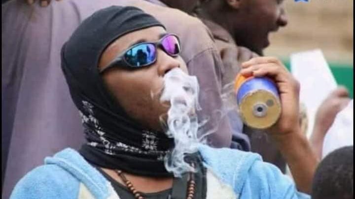 Is this real? Kenyan Protester Smoking Teargas