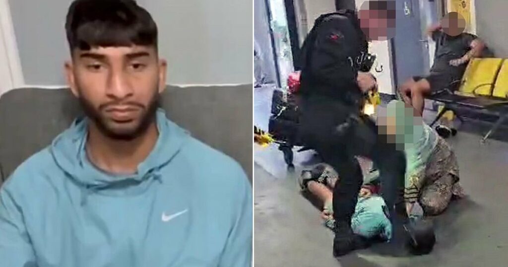 Disturbing Footage Of Police Officer Stomping On Mohammed’s Head Buzzing On Internet
