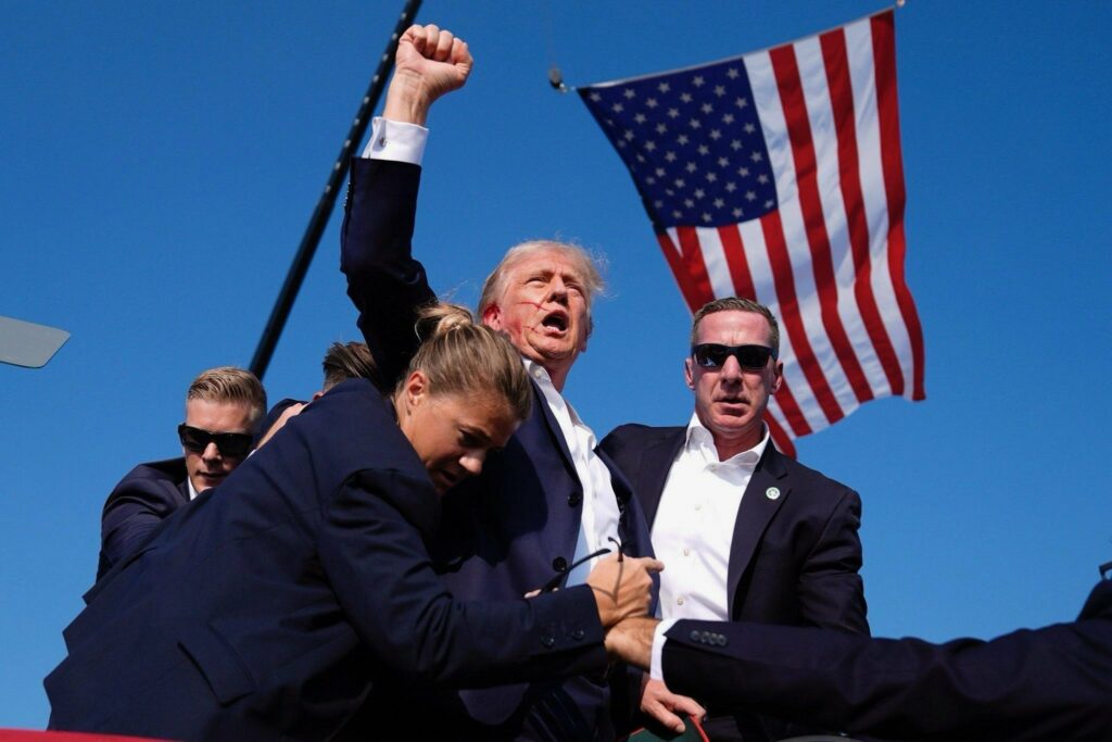 Trump injured In Shooting At Rally- Bullet Landed On Audience