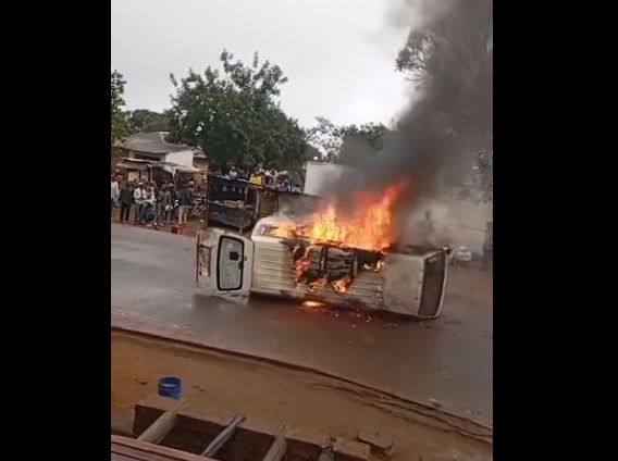 Minibus Catches Fire in Bangwe, Blantyre – No Fatalities Reported